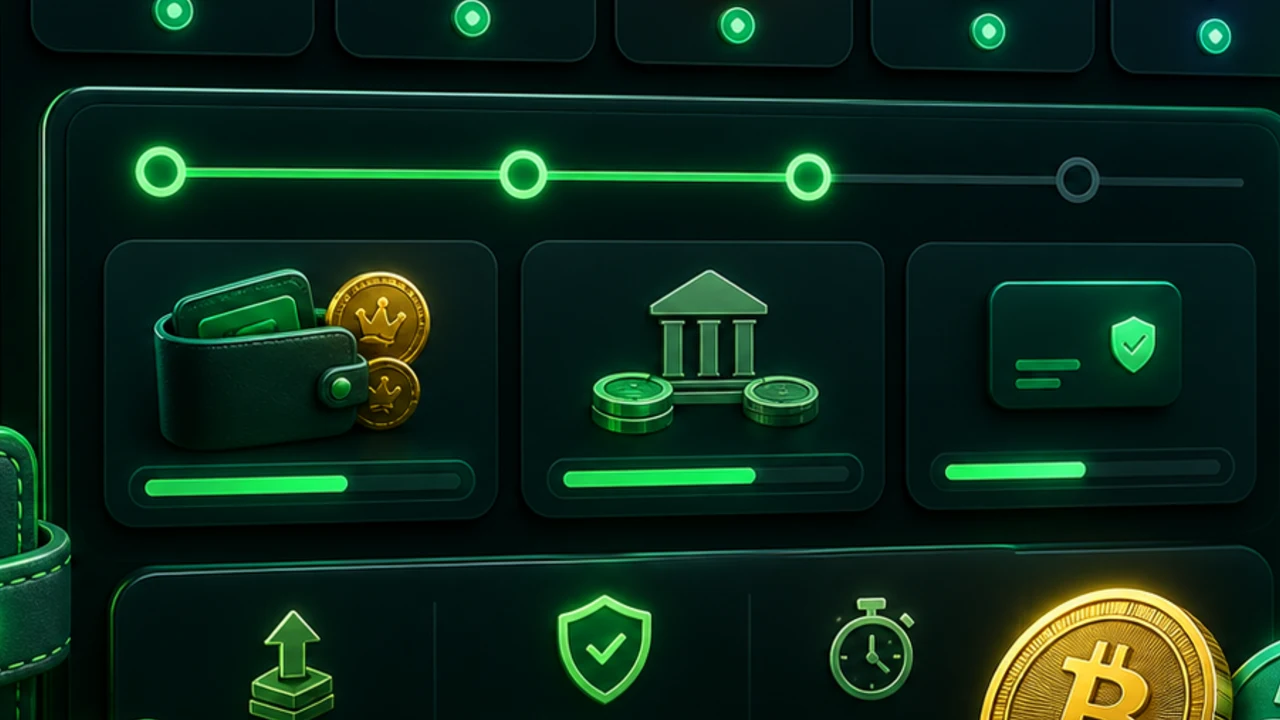 Listado de ocho criptomonedas admitidas en la caja del operador