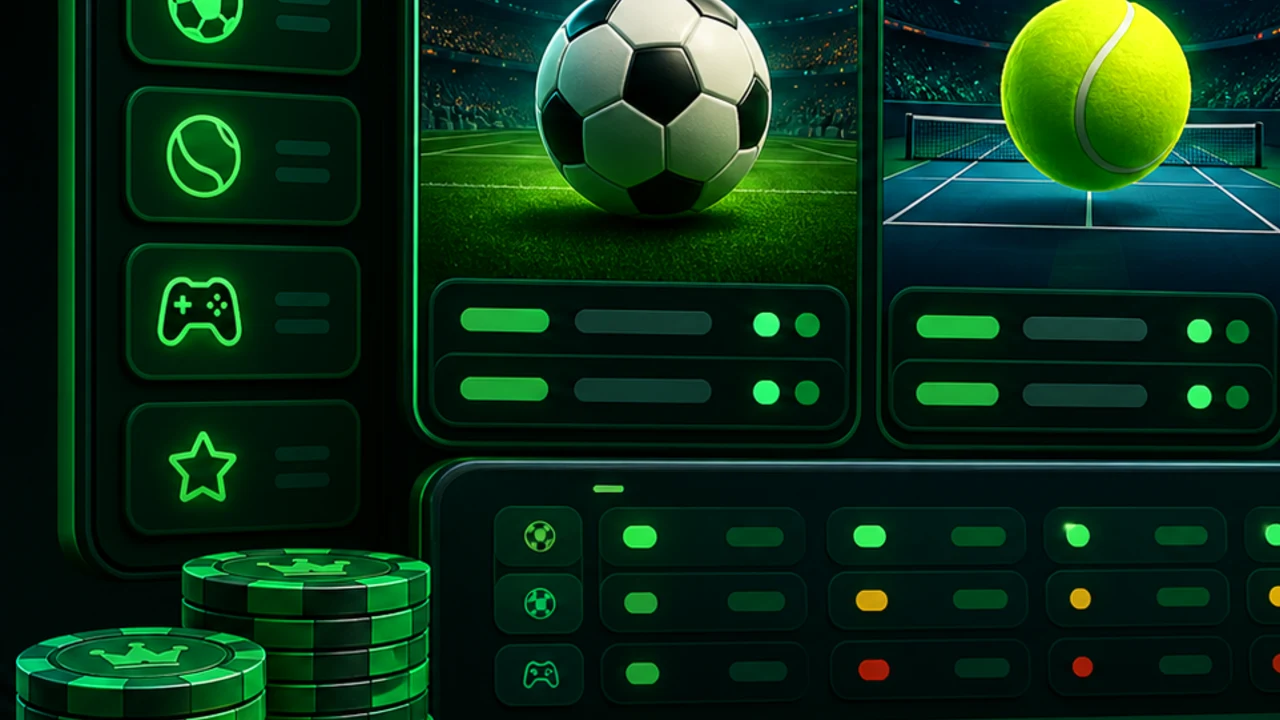 Filtro de acontecimientos en juego con varios deportes abiertos