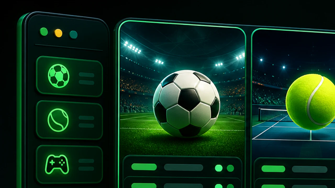 Pestaña de deportes electrónicos con torneos de CS2 y Dota