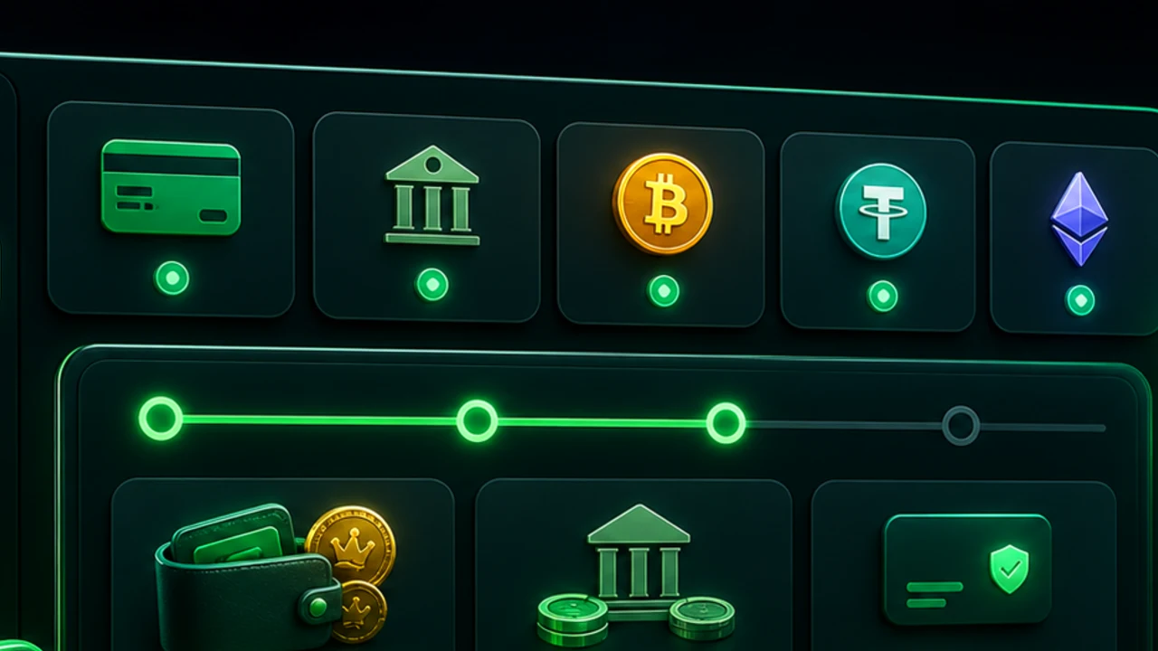 Formulario de ingreso con los datos de una tarjeta bancaria